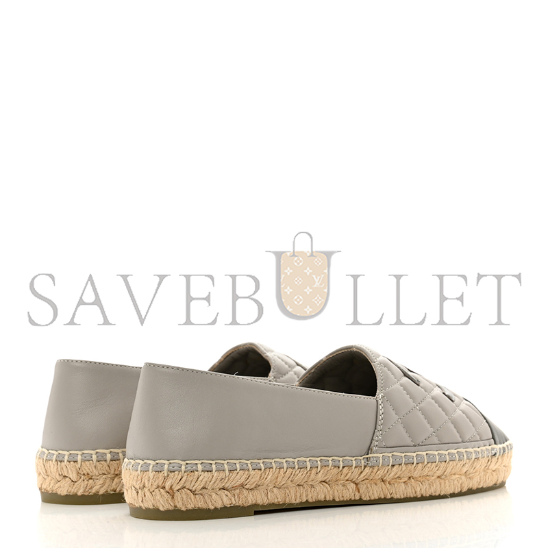 Ch*el lambskin quilted cc espadrilles g29762
